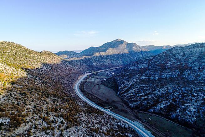 Seydişehir Antalya  yolu Done  görüntüsü