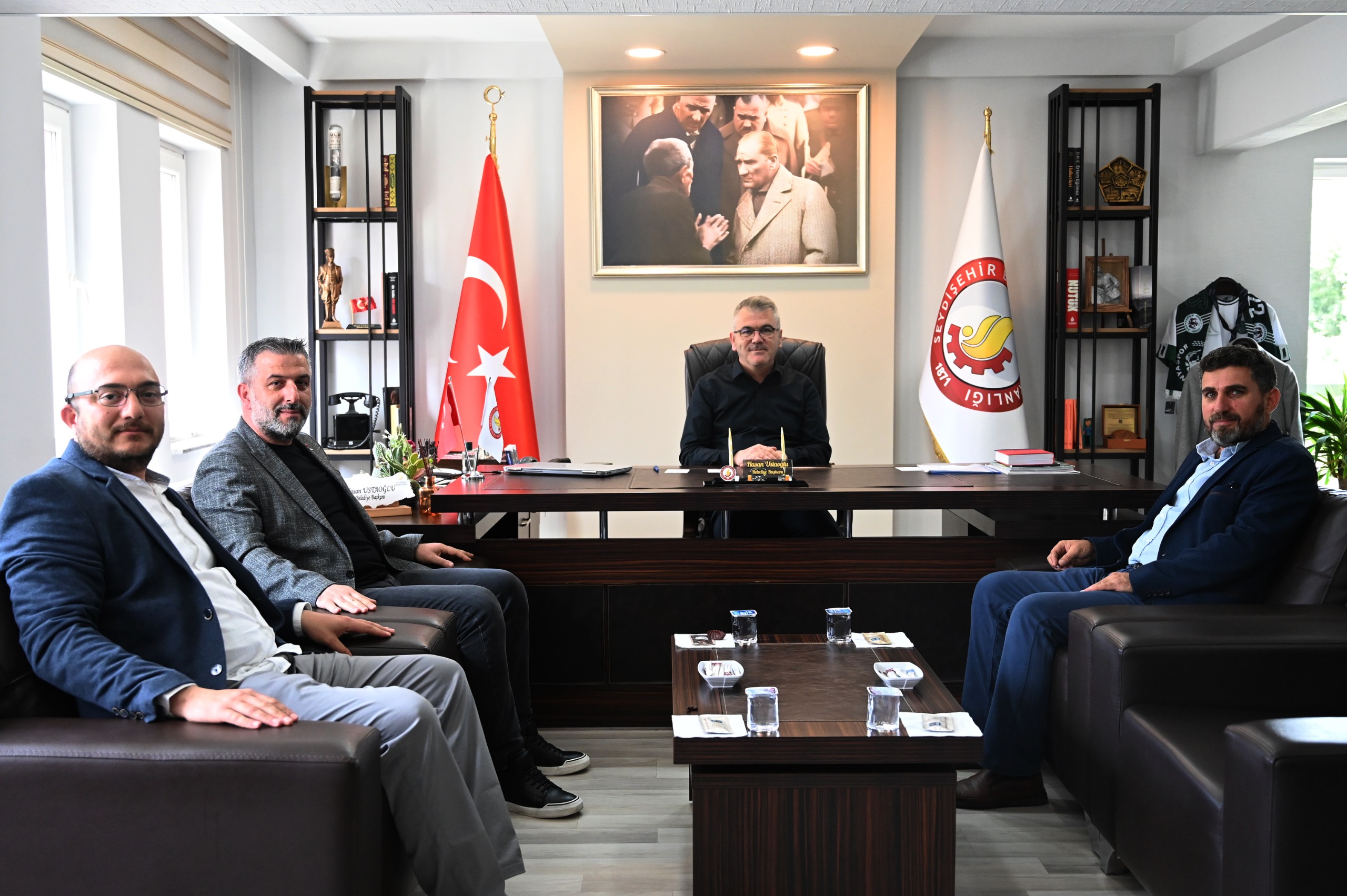 MÜSİAD SEYDİBEY ŞUBESİ BAŞKANI TANIK’TAN BAŞKAN USTAOĞLU’NA ZİYARET