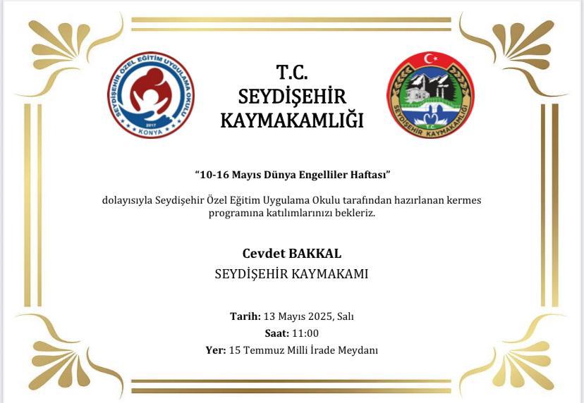 Seydişehir Özel Eğitim Uygulama Okulu'ndan Anlamlı Etkinlik: Hayır Kermesi