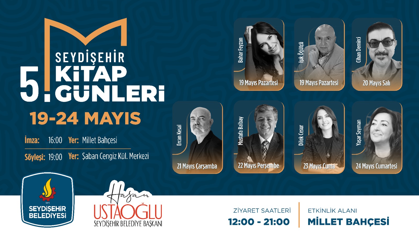 SEYDİŞEHİR BELEDİYESİ 5.KİTAP GÜNLERİ BAŞLIYOR