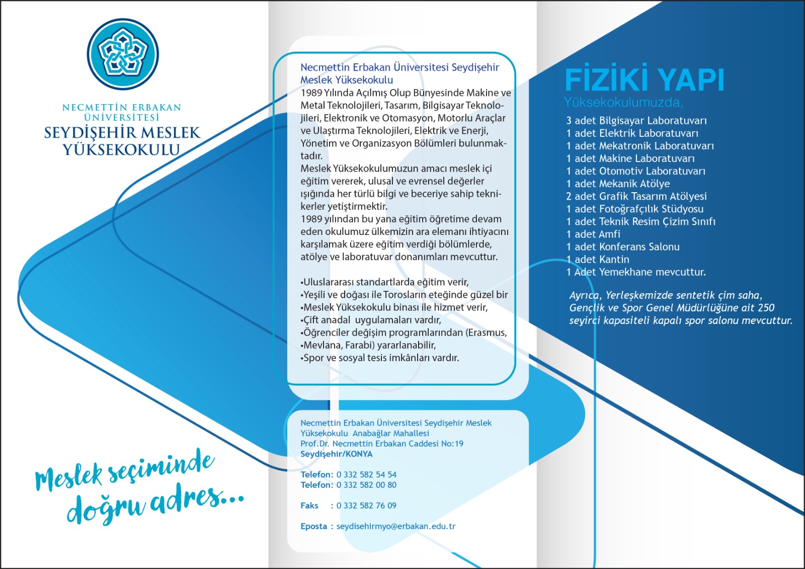 NEÜ Seydişehir Meslek Yüksekokulundan Tanıtım Günleri