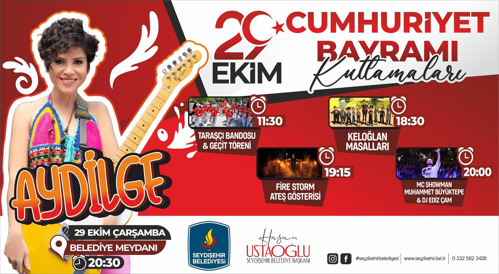SEYDİŞEHİR’DE 29 EKİM KUTLAMA PROGRAMI BELLİ OLDU