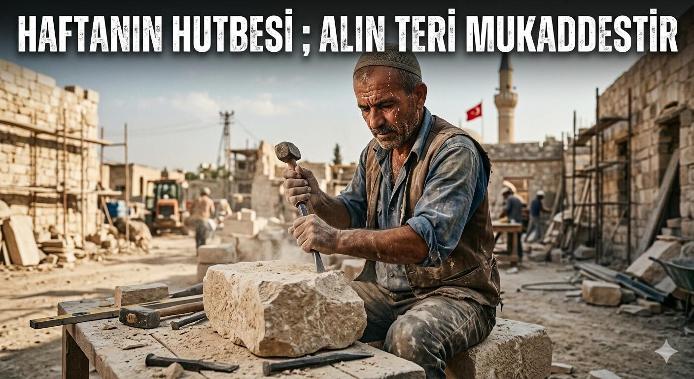 HAFTANIN   HUTBESİ  ;ALIN TERİ MUKADDESTİR