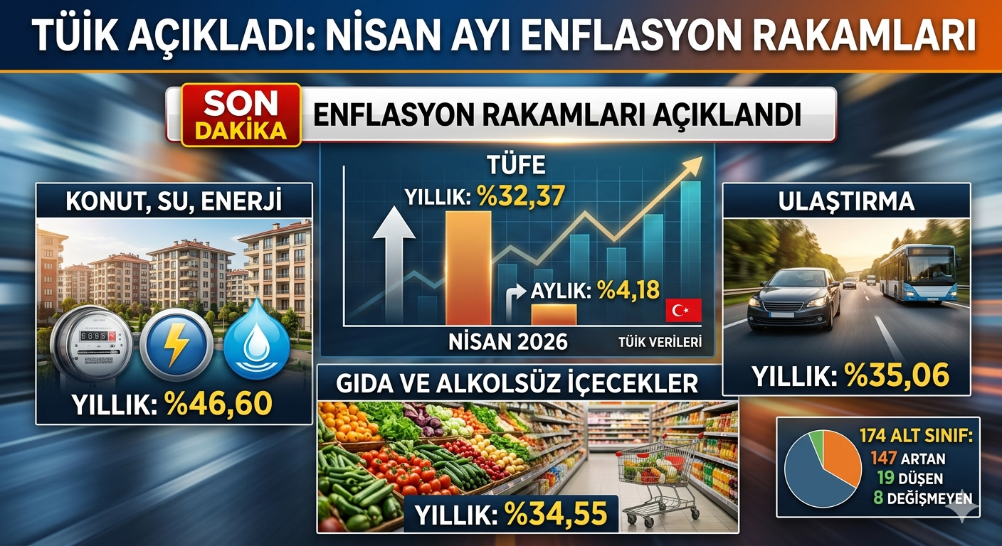 Nisan Ayı Enflasyon Rakamları Açıklandı!