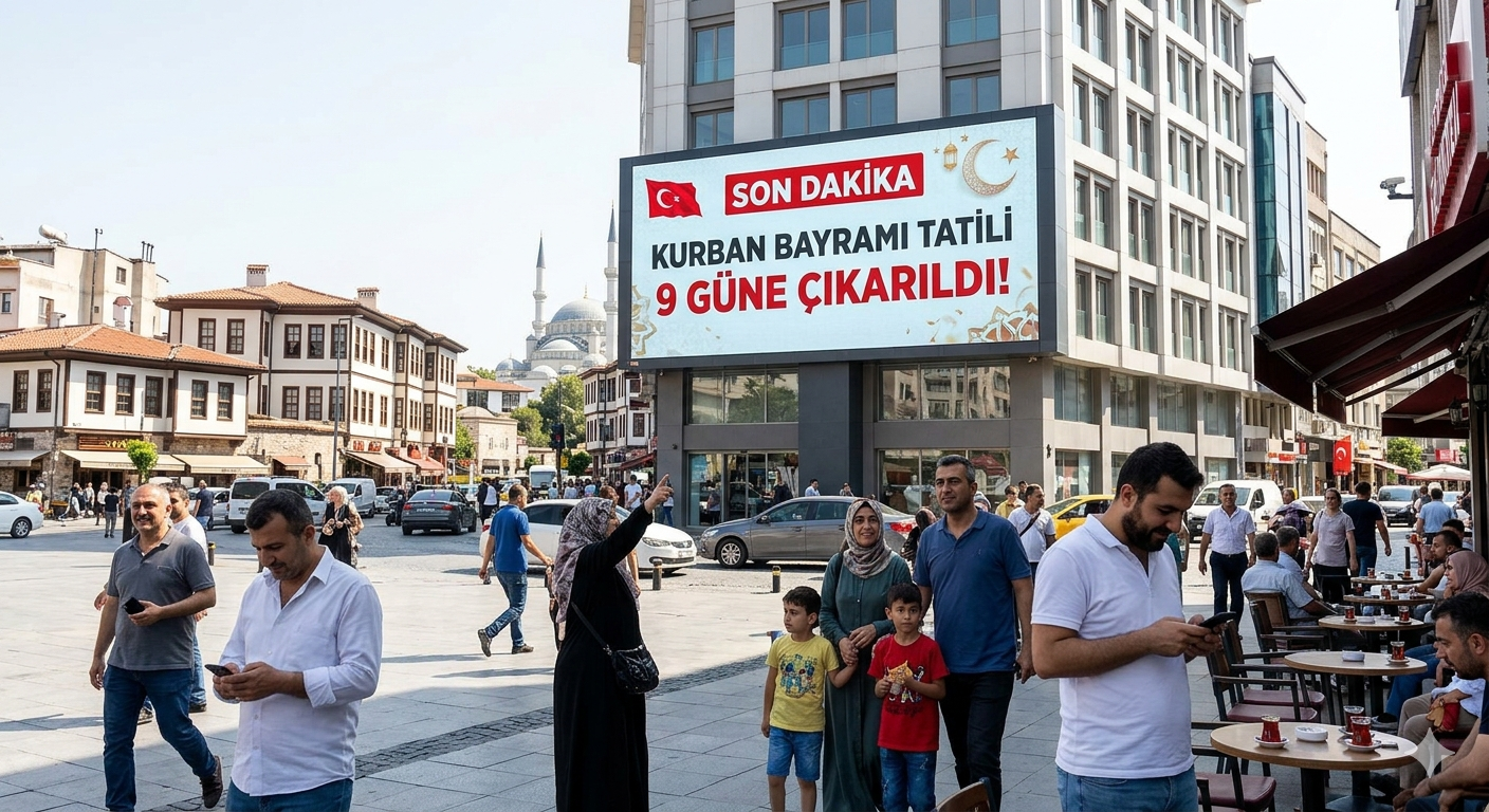 ? SON DAKİKA: Kurban Bayramı Tatili 9 Güne Çıkarıldı!