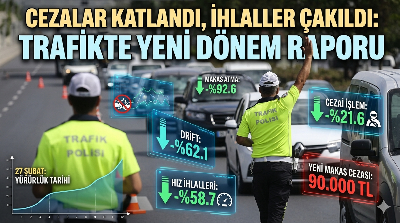 "Cezalar Katlandı, İhlaller Çakıldı: Trafikte Yeni Dönem Raporu
