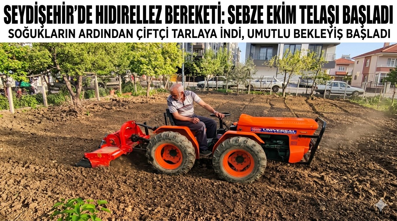 Seydişehir’de Bahar Mesaisi: Hıdırellez Sonrası Sebze Ekimi Hız Kazandı