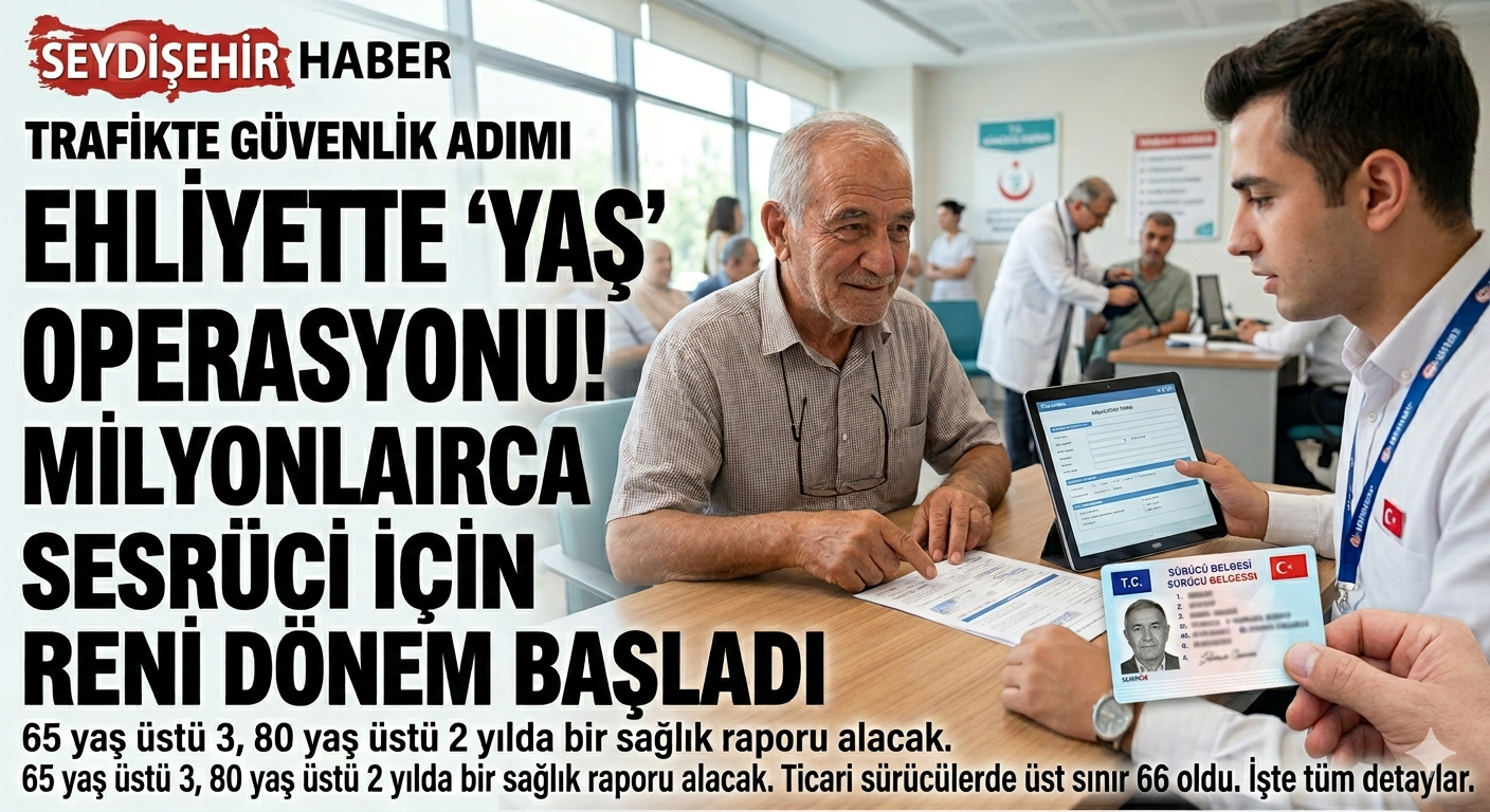 Ehliyette Yeni Dönem: İleri Yaş ve Ticari Sürücüler İçin Şartlar Değişti!