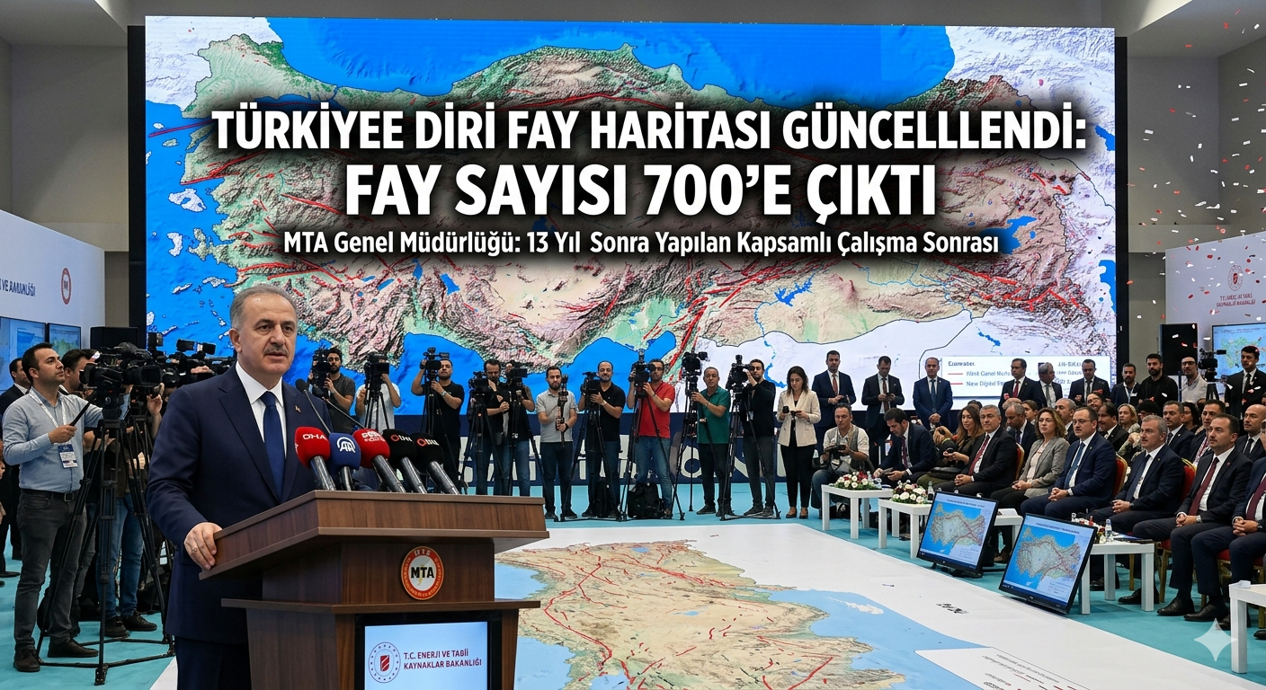 Türkiye'nin Deprem Haritası Güncellendi: Diri Fay Sayısı 700’e Yükseldi!