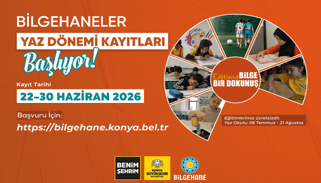BİLGEHANELERDE YAZ DÖNEMİ KAYITLARI BAŞLADI