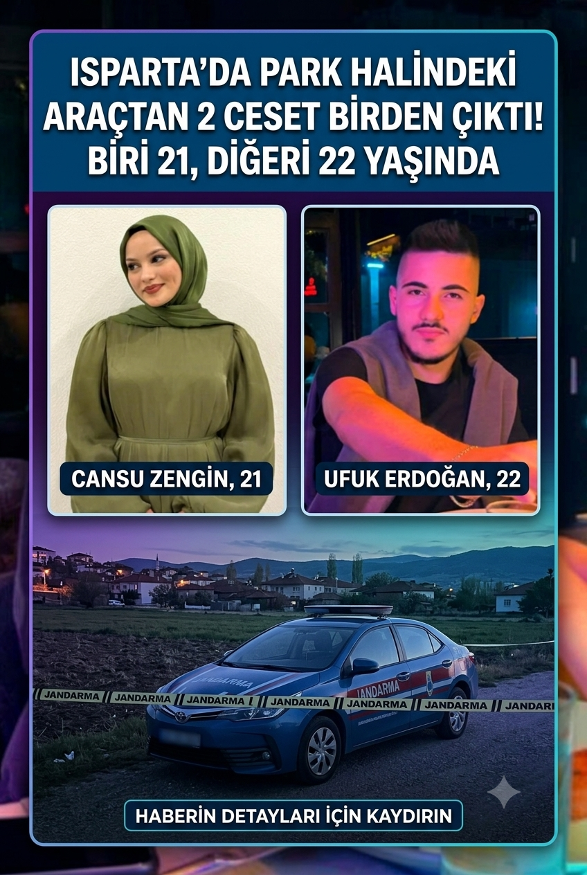 Isparta'da Şüpheli Ölüm: Park Halindeki Araçta İki Genç Cansız Beden Bulundu!