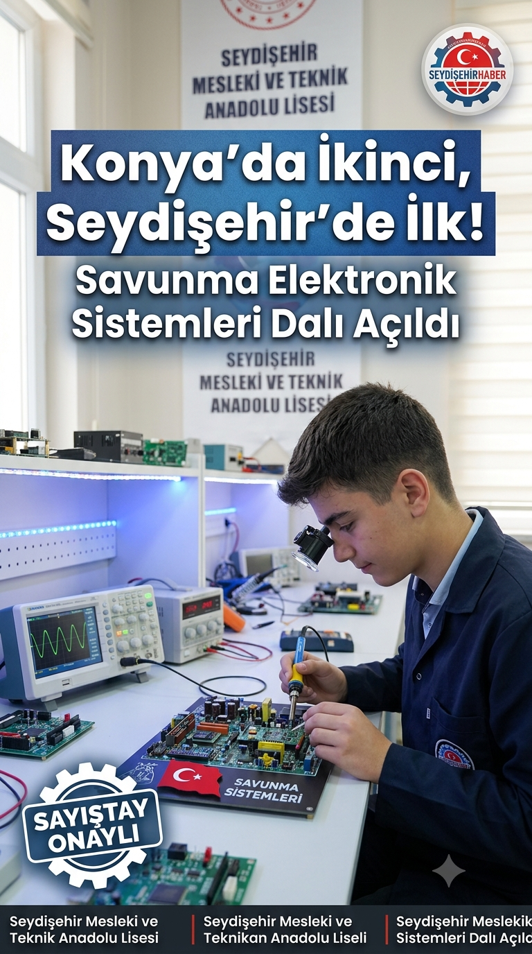 SEYDİŞEHİR’DE STRATEJİK ADIM: "SAVUNMA ELEKTRONİK SİSTEMLERİ" DALI AÇILDI!