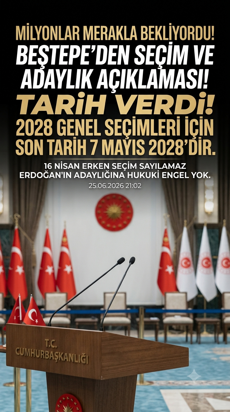 Beştepe'den Seçim ve Adaylık Açıklaması: Mehmet Uçum Tarih Verdi!