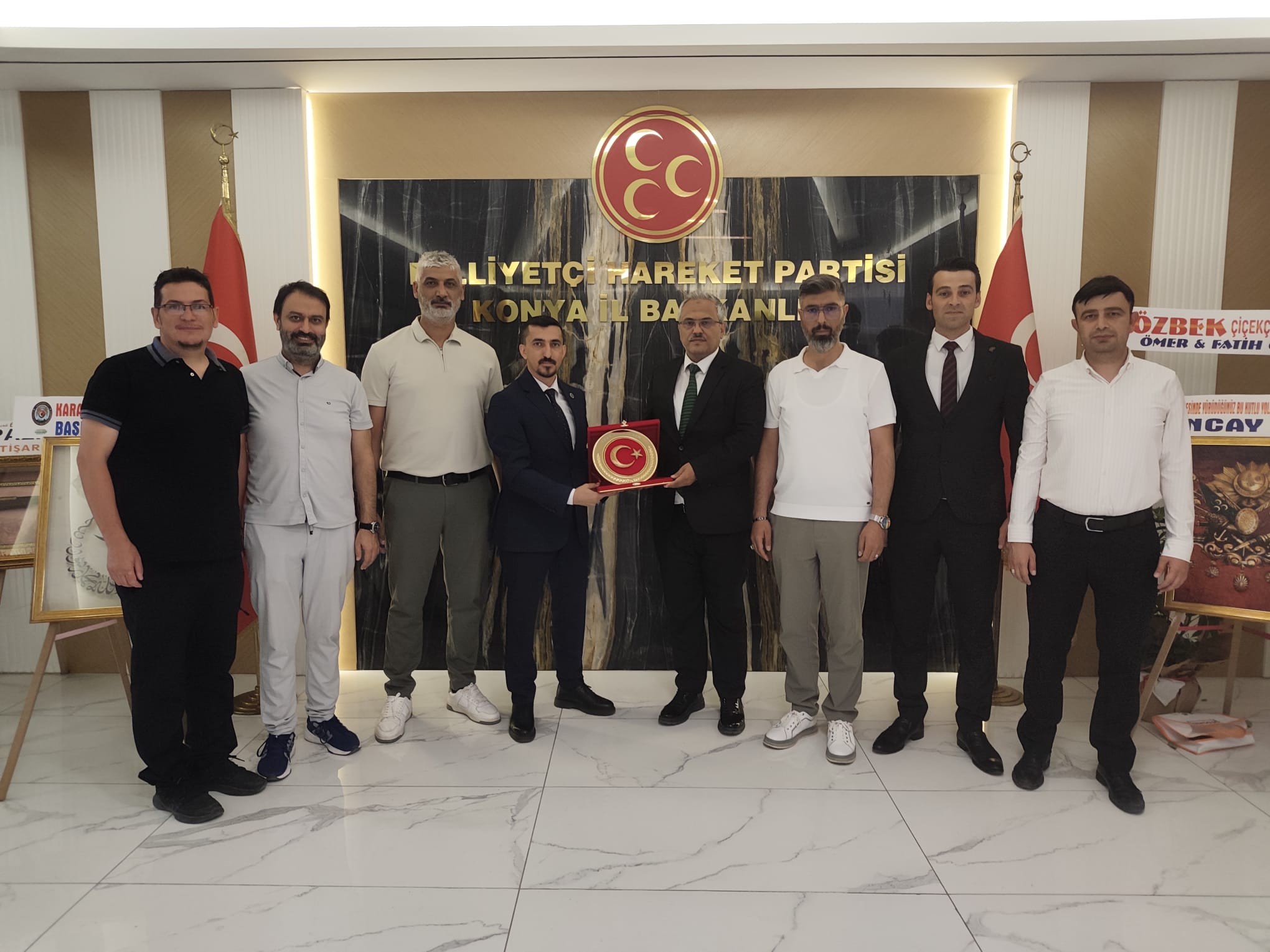 TÜRK MÜHENDİSLER DERNEĞİ VE TÜRK ENERJİ-SEN'DEN MHP KONYA İL BAŞKANI GÖNCÜ'YE ZİYARET