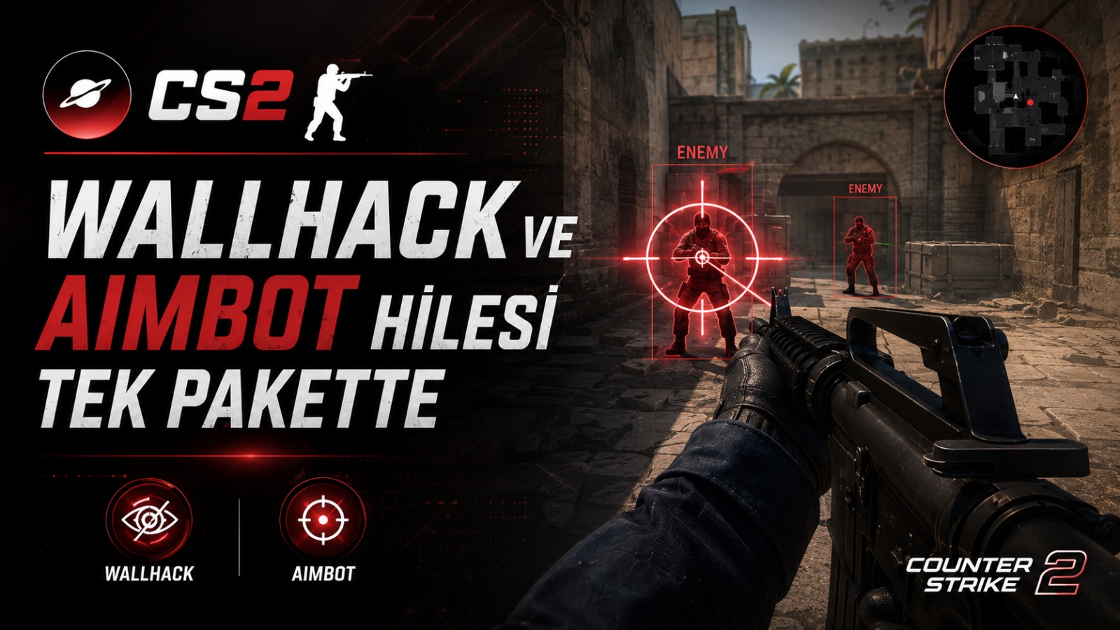 CS2 Wallhack ve Aimbot Hilesi Tek Pakette