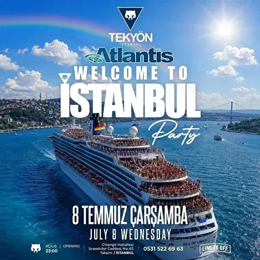 İstanbul'da LGBT Temalı Parti Duyurusu Yapan Kulübe Kapatma Kararı
