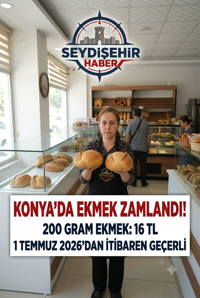 Konya'da Ekmeğe Zam: 200 Gram Ekmek 16 TL Oldu!