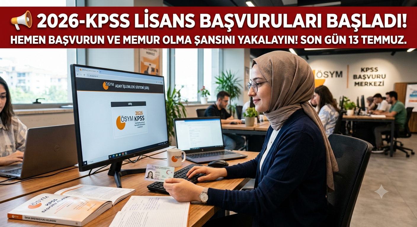 2026 KPSS Lisans Başvuruları Başladı! İşte Sınav Takvimi ve Detaylar