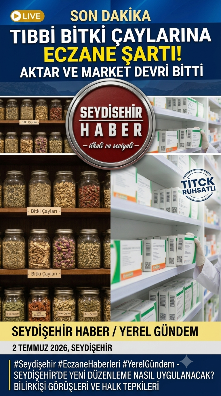 Aktar ve Market Devri Bitti: Tıbbi Bitki Çaylarına "Eczane" Şartı!
