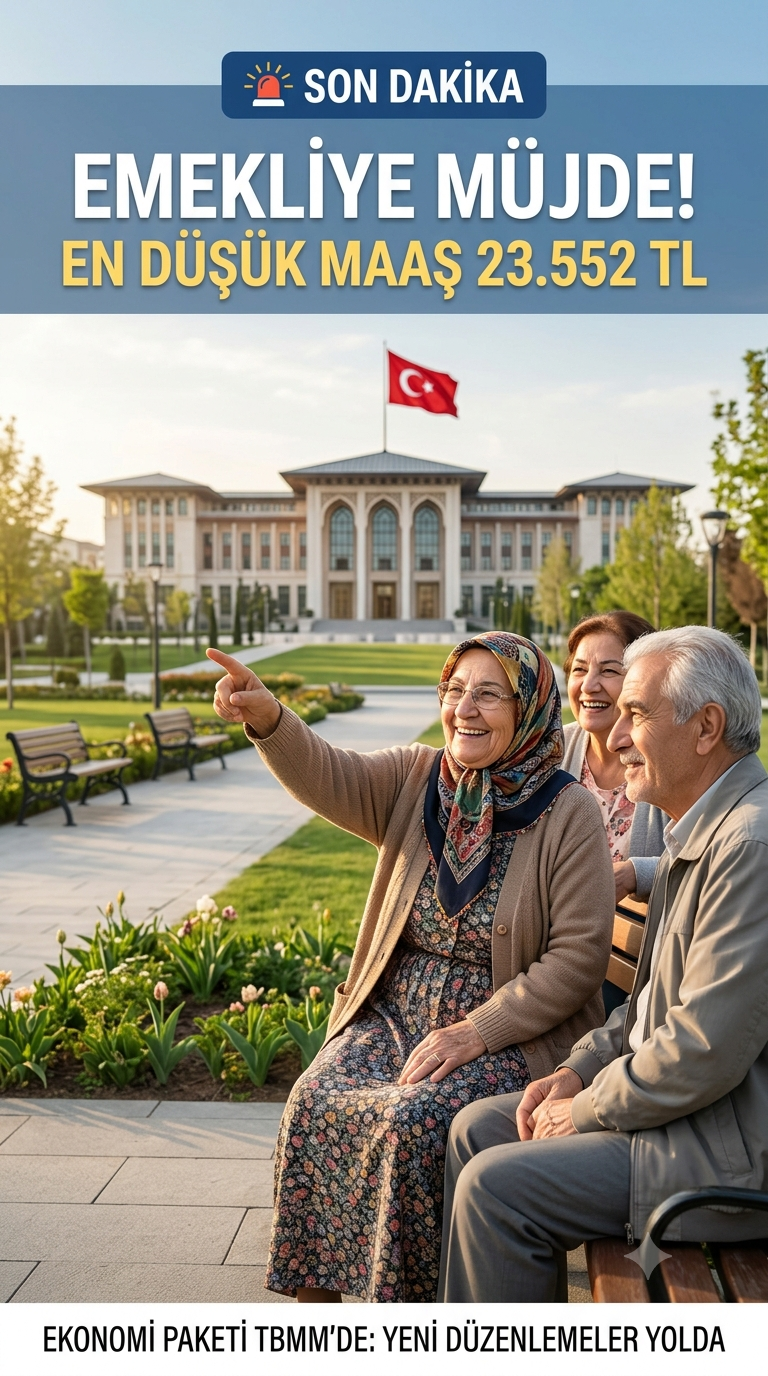 Son Dakika: En Düşük Emekli Maaşı ve Ekonomik Düzenleme Teklifi TBMM'de!