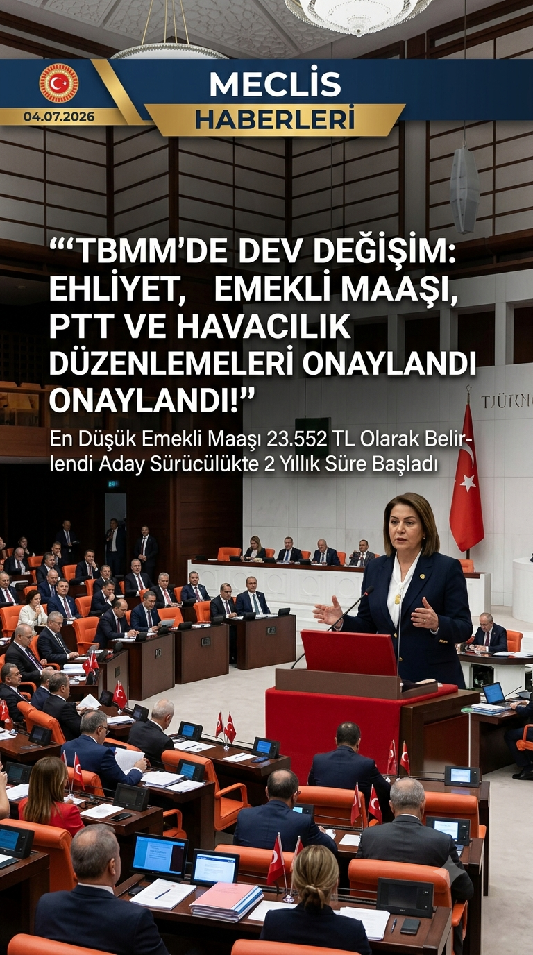 "Emekliye Zam, Ehliyete Yeni Kural: Büyük Torba Yasa TBMM'de!