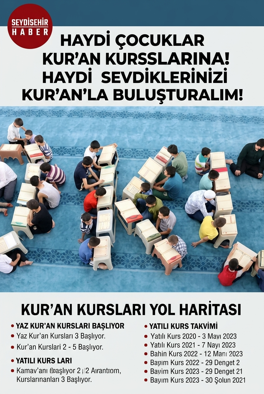 Haydi Çocuklar Camiye! 2026 Yaz Kur'an Kursları Bugün Başlıyor