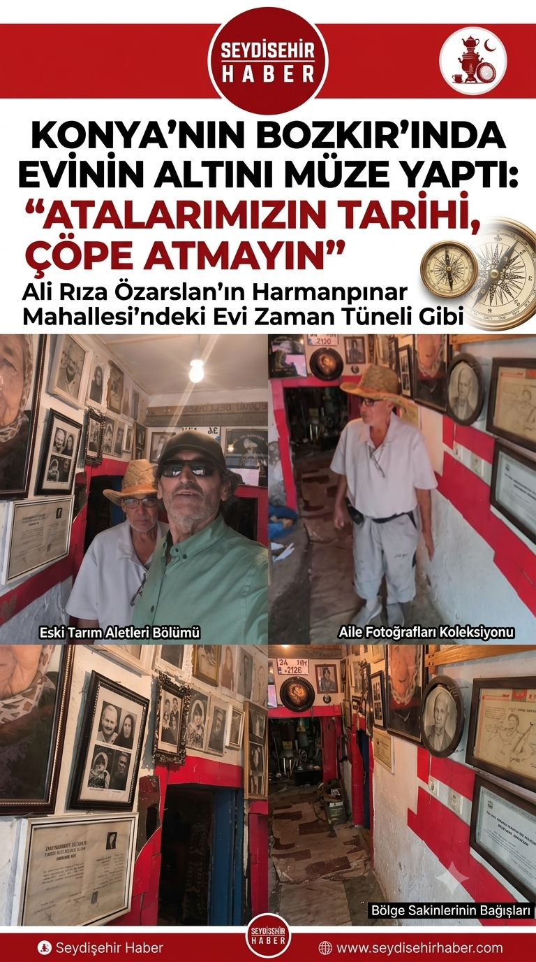 Evinin Altını Müzeye Dönüştürdü: "Geçmişimize Sahip Çıkalım, Çöpe Atmayın!"