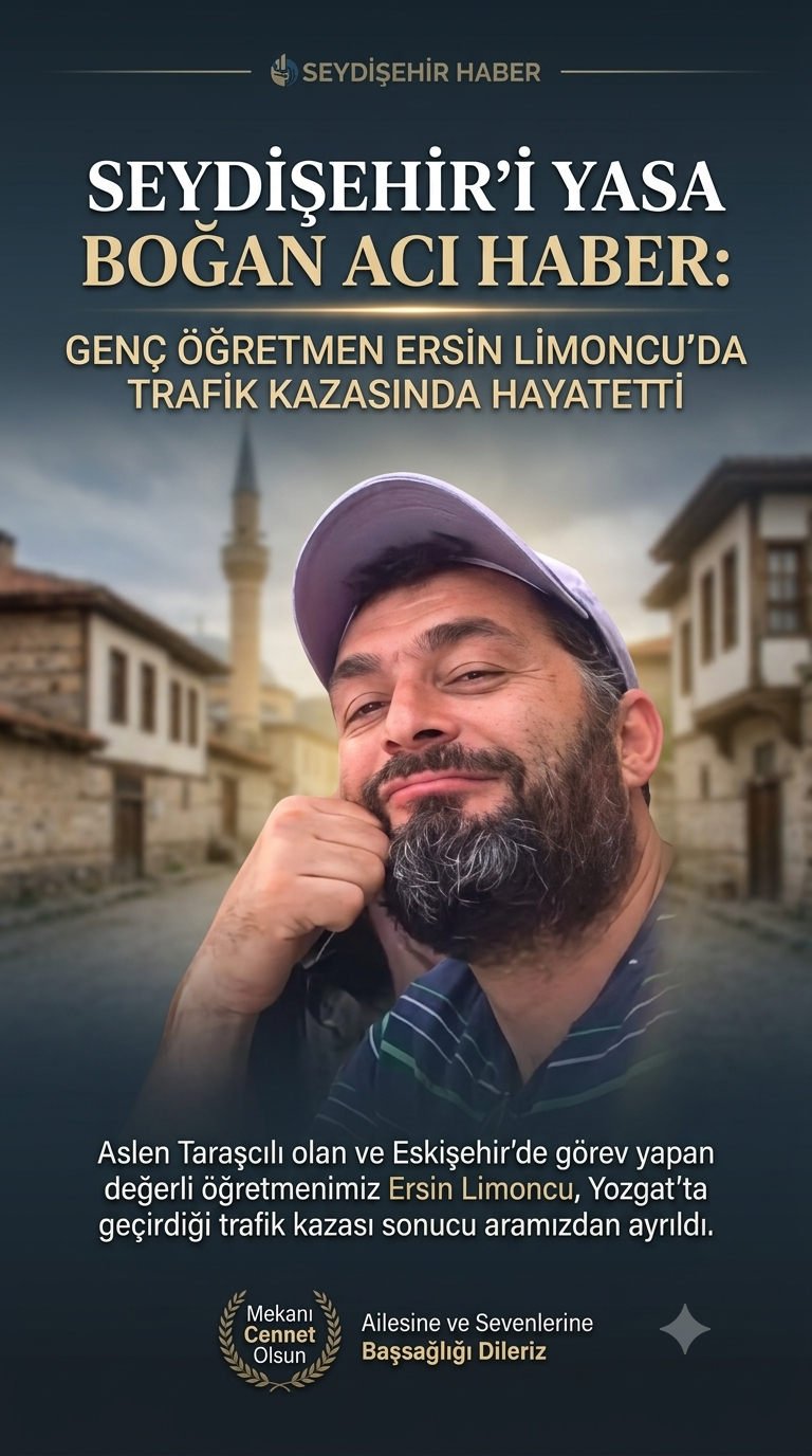 Seydişehir’i Yasa Boğan Acı Haber: Genç Öğretmen Trafik Kazasında Hayatını Kaybetti