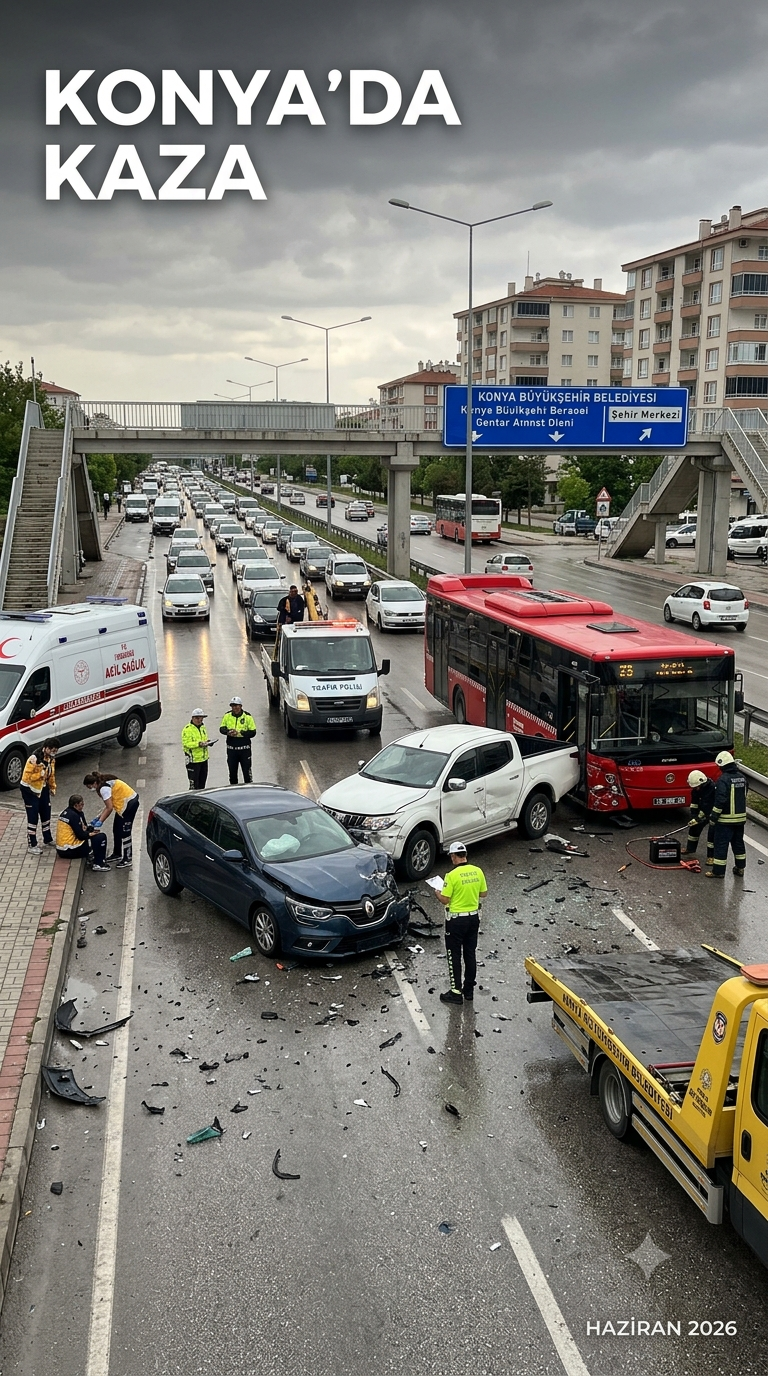 Konya’da Haziran Ayı Trafik Bilançosu Korkuttu: 6 Ayda 19 Can Kaybı