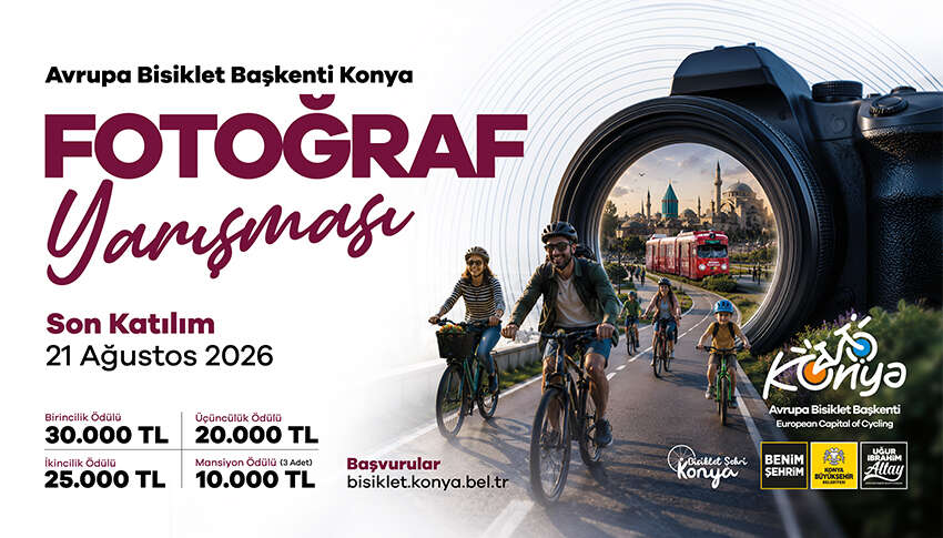 Konya'da ödüllü bisiklet fotoğraf yarışması başladı!