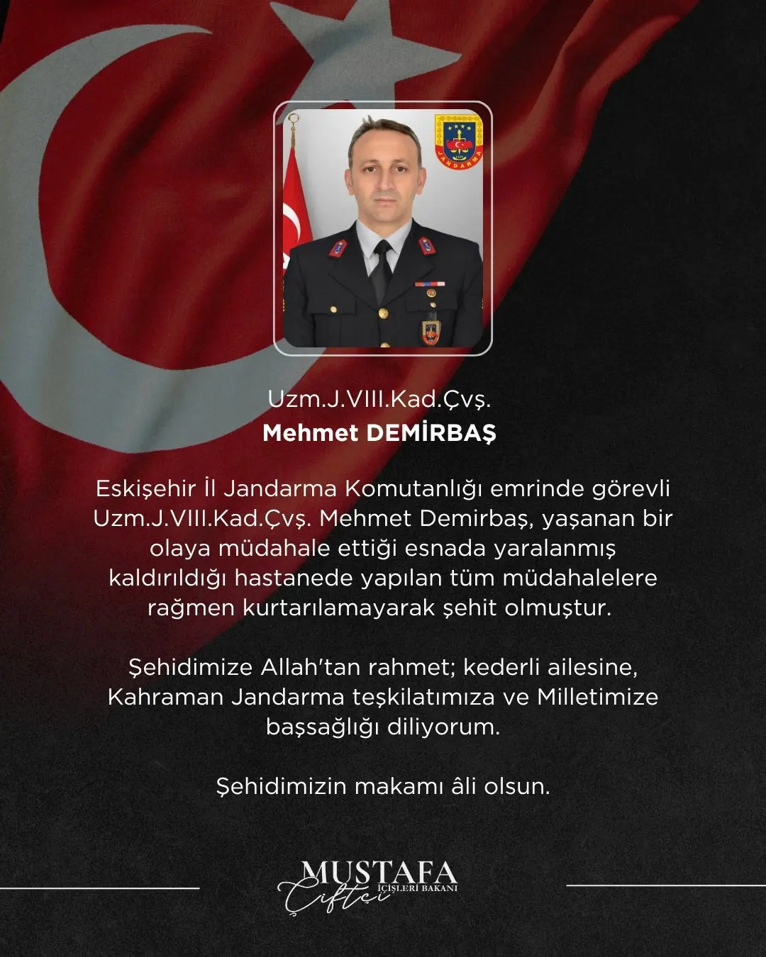 Eskişehir'den Acı Haber: Olaya Müdahale Eden Uzman Çavuş Şehit Oldu