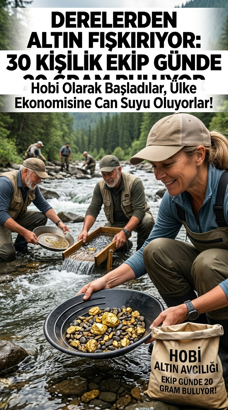 Derelerden Altın Fışkırıyor: 30 Kişilik Ekip Günde 20 Gram Buluyor