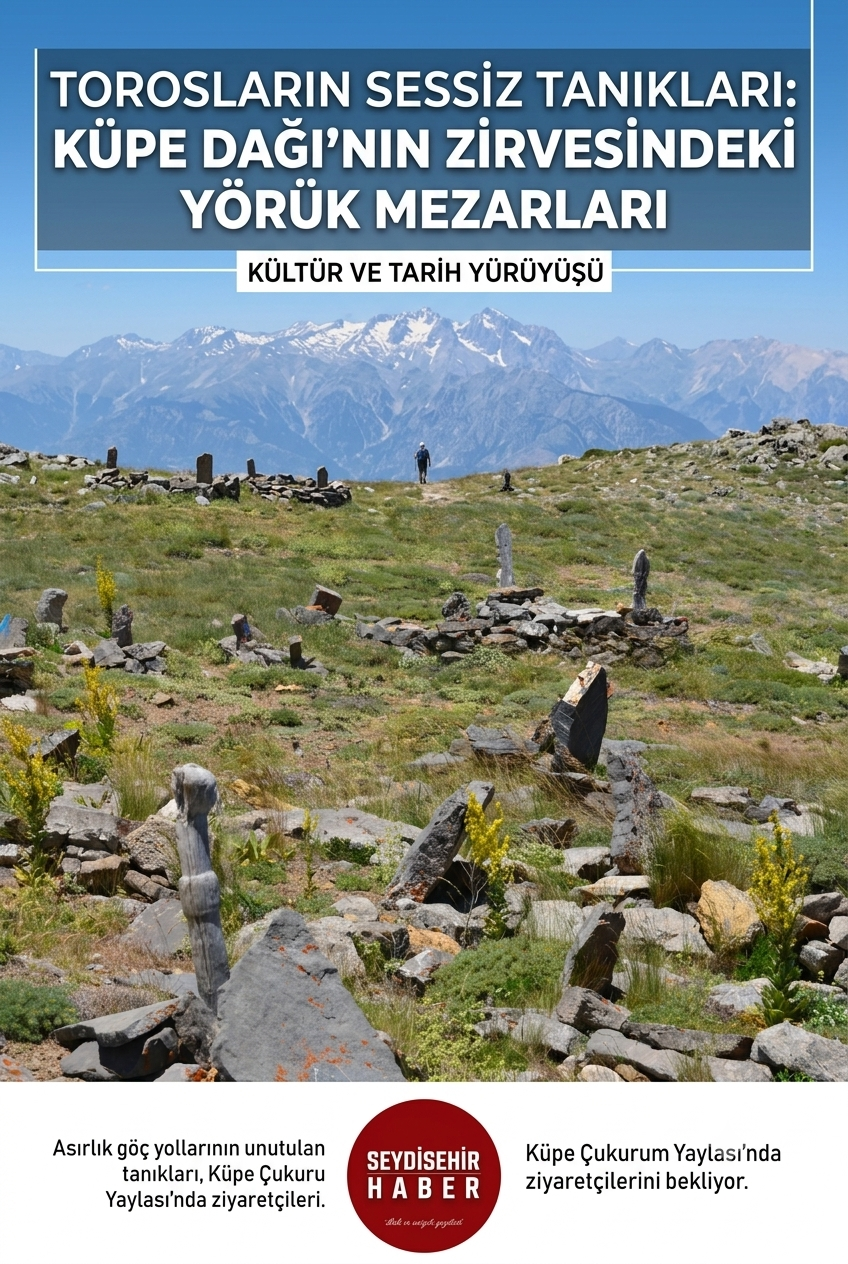 TOROSLARIN SESSİZ TANIKLARI: KÜPE DAĞI’NIN ZİRVESİNDEKİ YÖRÜK MEZARLARI