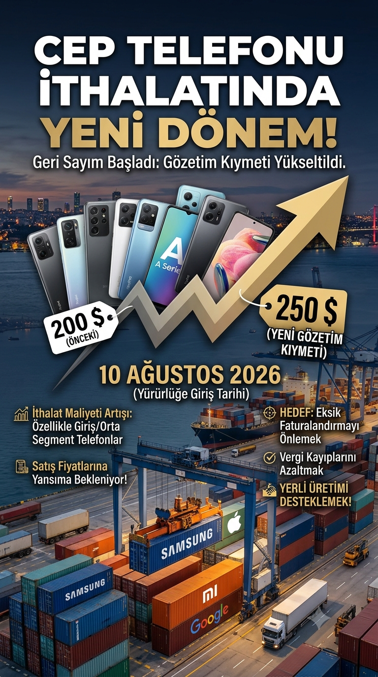 Cep Telefonu İthalatında "Gözetim Kıymeti" Limiti 250 Dolara Çıkarıldı: Fiyatlar Nasıl Etkilenecek?