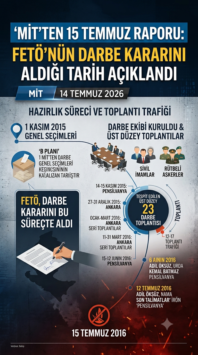 MİT’ten 10. Yılda 15 Temmuz Raporu: Karanlık Planın Kronolojisi Ortaya Çıktı!
