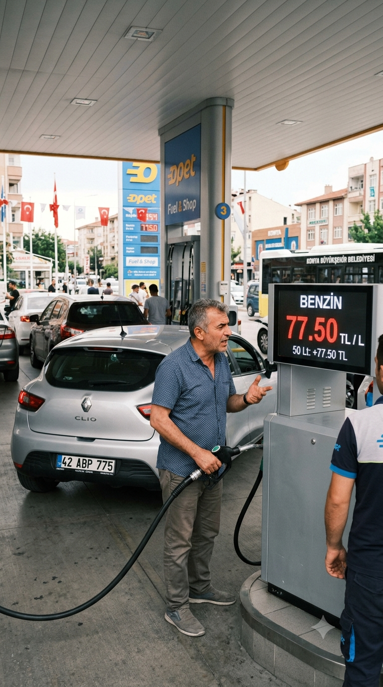 Benzinde Yeni Dönem: 1,55 TL'lik Zamma Vatandaş Tepki Gösterdi