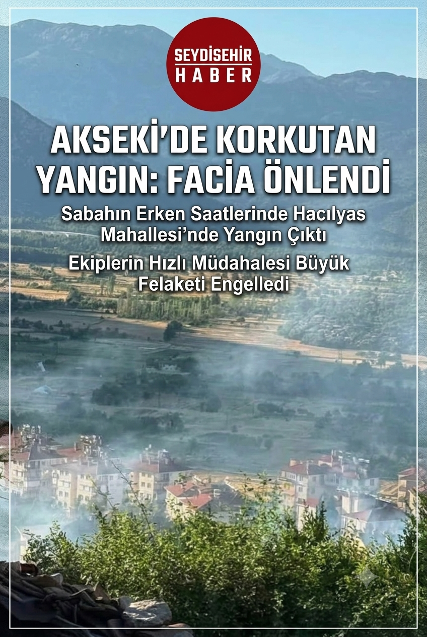 Antalya’nın Akseki İlçesinde Korkutan Yangın: Ekipler Facianın Önüne Geçti
