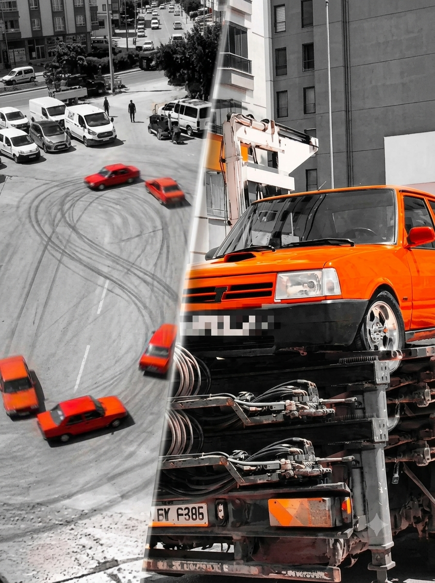 Konya’da Trafik Magandasına Rekor Ceza: Düğün Konvoyunda Drift Atmanın Bedeli Ağır Oldu!