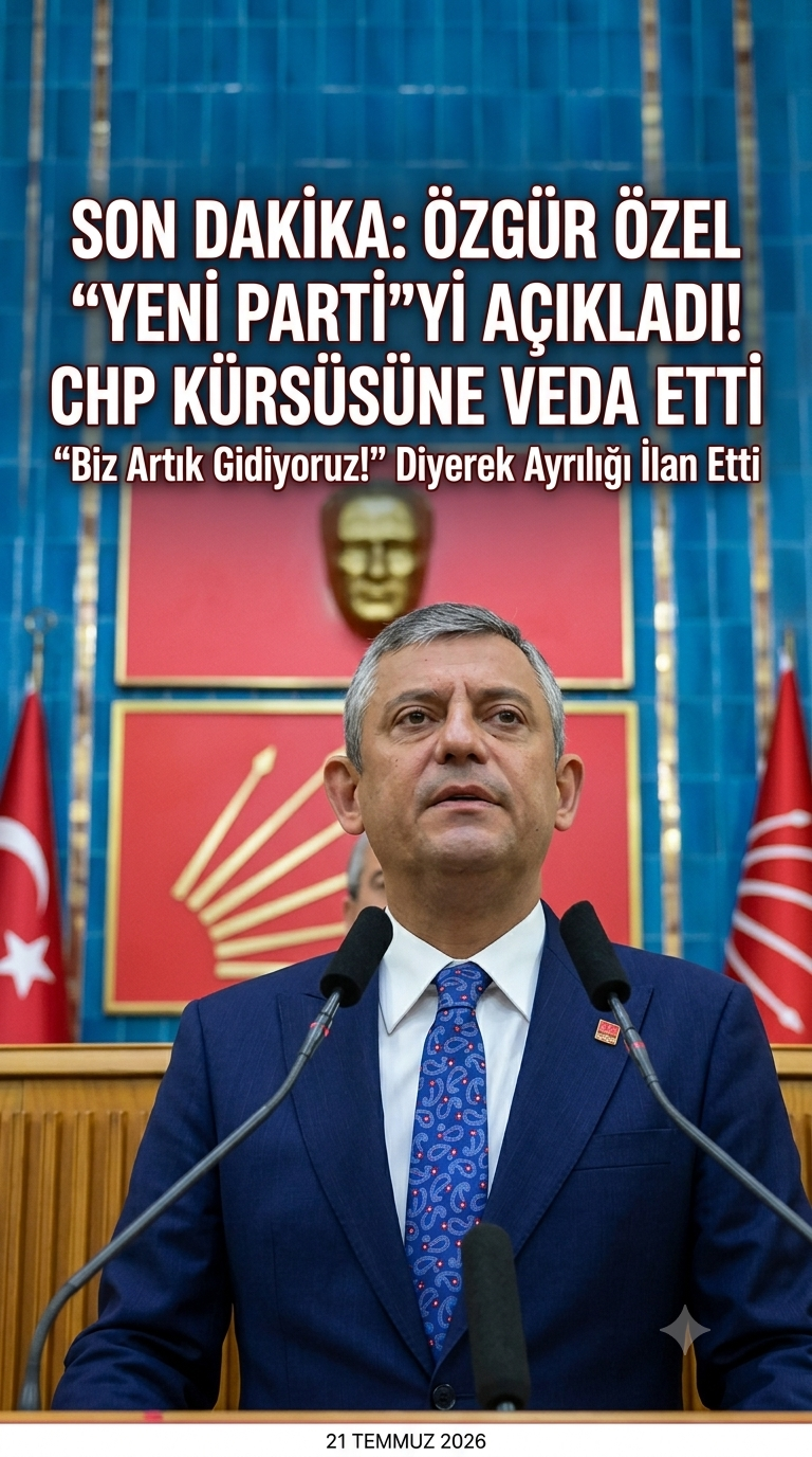Özgür Özel Yeni Partisini İlan Etti Yeni Partiye  geçeçek   vekillerin  listesi