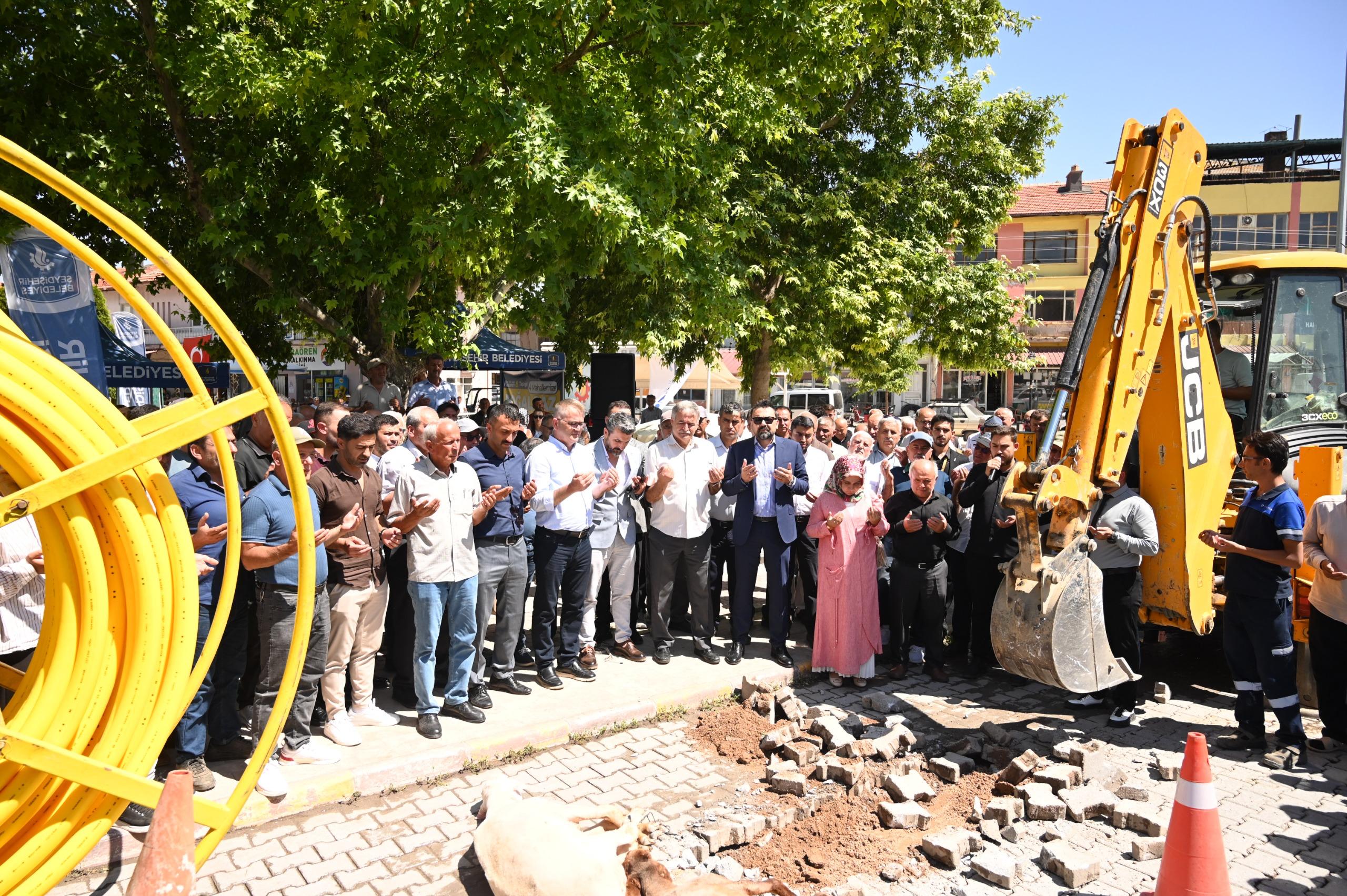 SEYDİŞEHİR’İN 4 MAHALLESİNDE DOĞALGAZ ÇALIŞMALARI BAŞLADI
