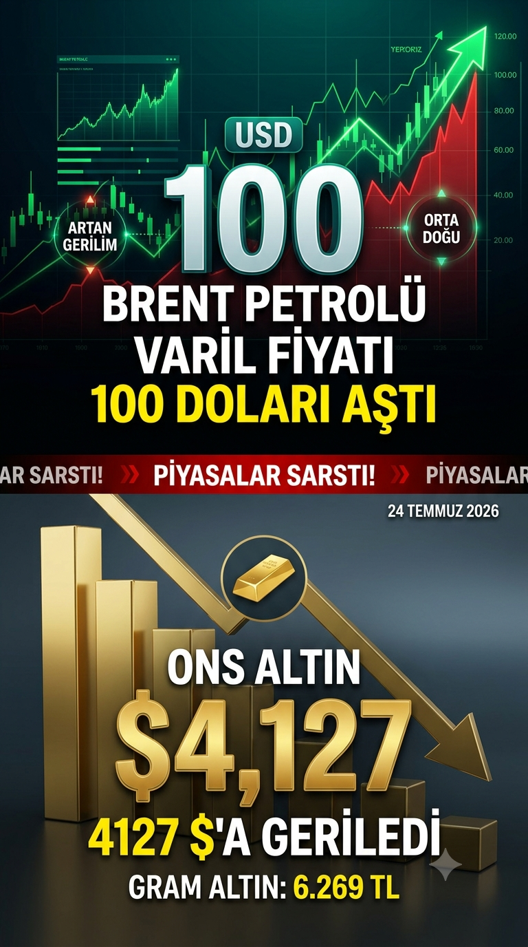 Savaş Piyasaları Sarstı: Petrol 100 Doları Aştı, Altın Tepetaklak Oldu