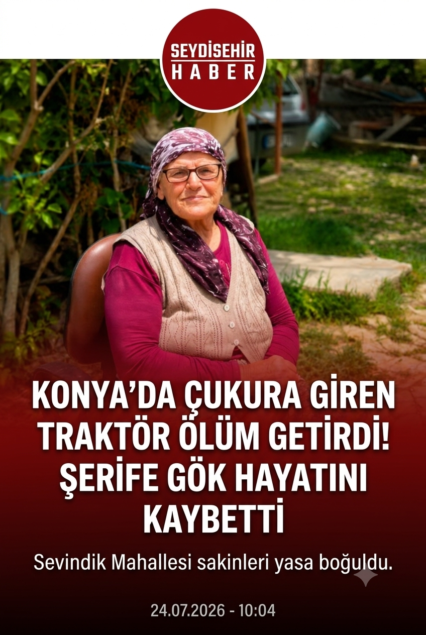 Konya’da Acı Kaza: Çukura Giren Traktörden Düşen Yaşlı Kadın Hayatını Kaybetti