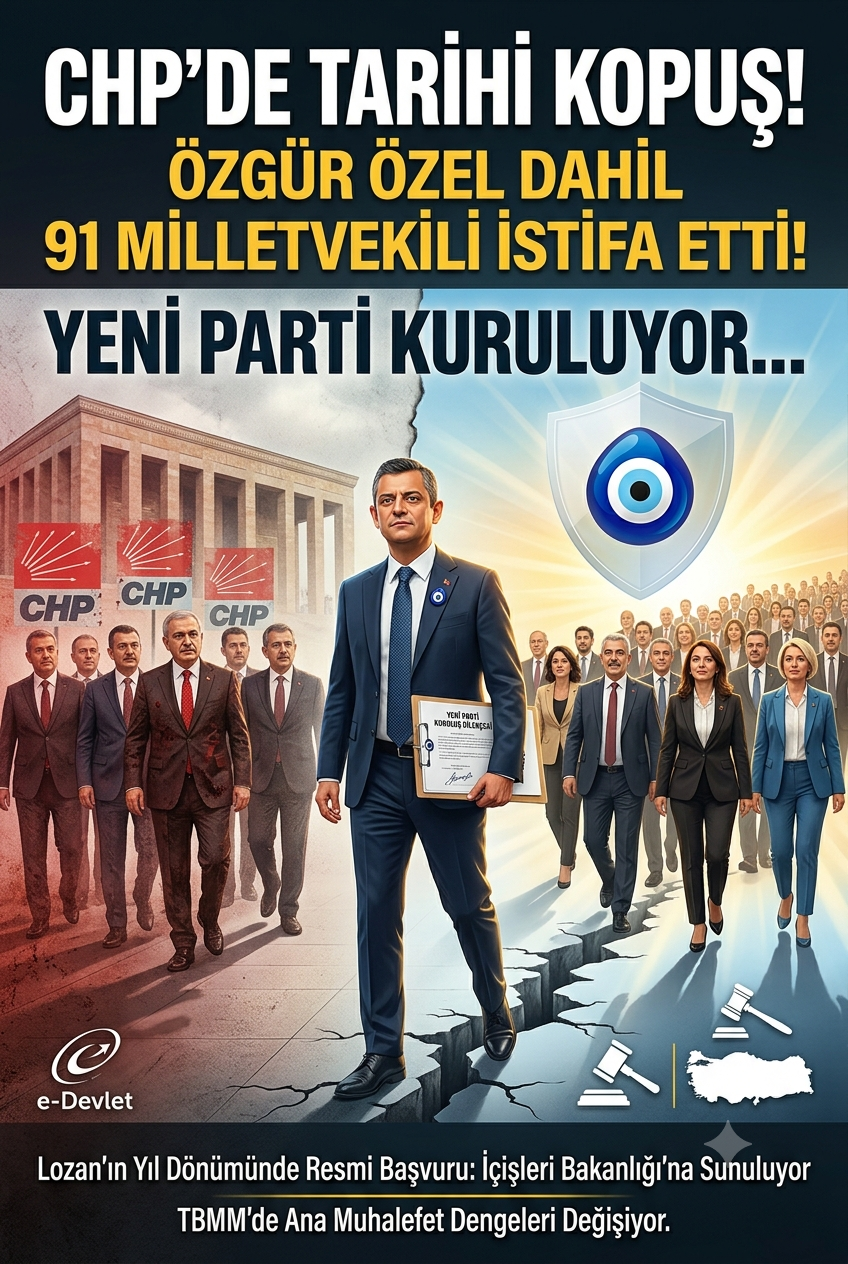 CHP’de Tarihi Kopuş: Özgür Özel ve 91 Milletvekili İstifa Etti! "Yeni Parti" Kuruluyor