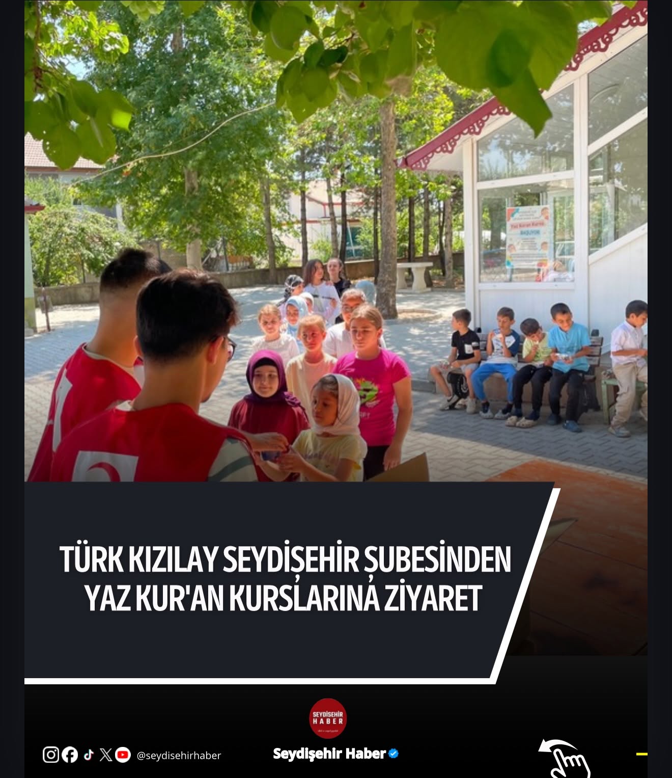 Türk Kızılay Seydişehir Şubesi’nden Yaz Kursu Öğrencilerine Anlamlı Ziyaret
