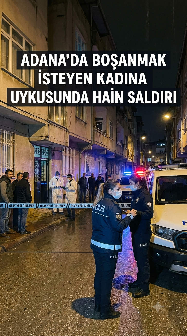 Adana'da Kadın Cinayeti: Boşanmak İsteyen Eşini Uykusunda Katletti