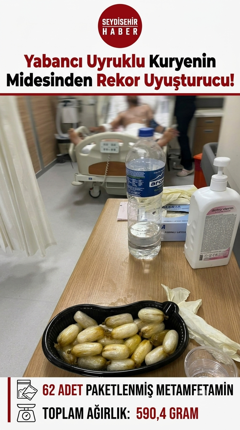 Midesinden Metamfetamin Çıktı: Kurye Tutuklandı!