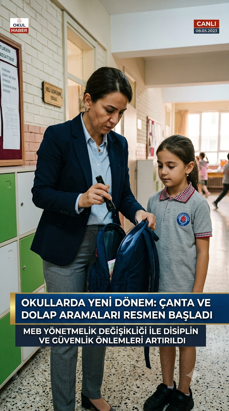MEB'den Eğitimde Yeni Dönem: Okullarda Arama Yetkisi, Randevulu Veli Devri ve Devamsızlık Kuralı