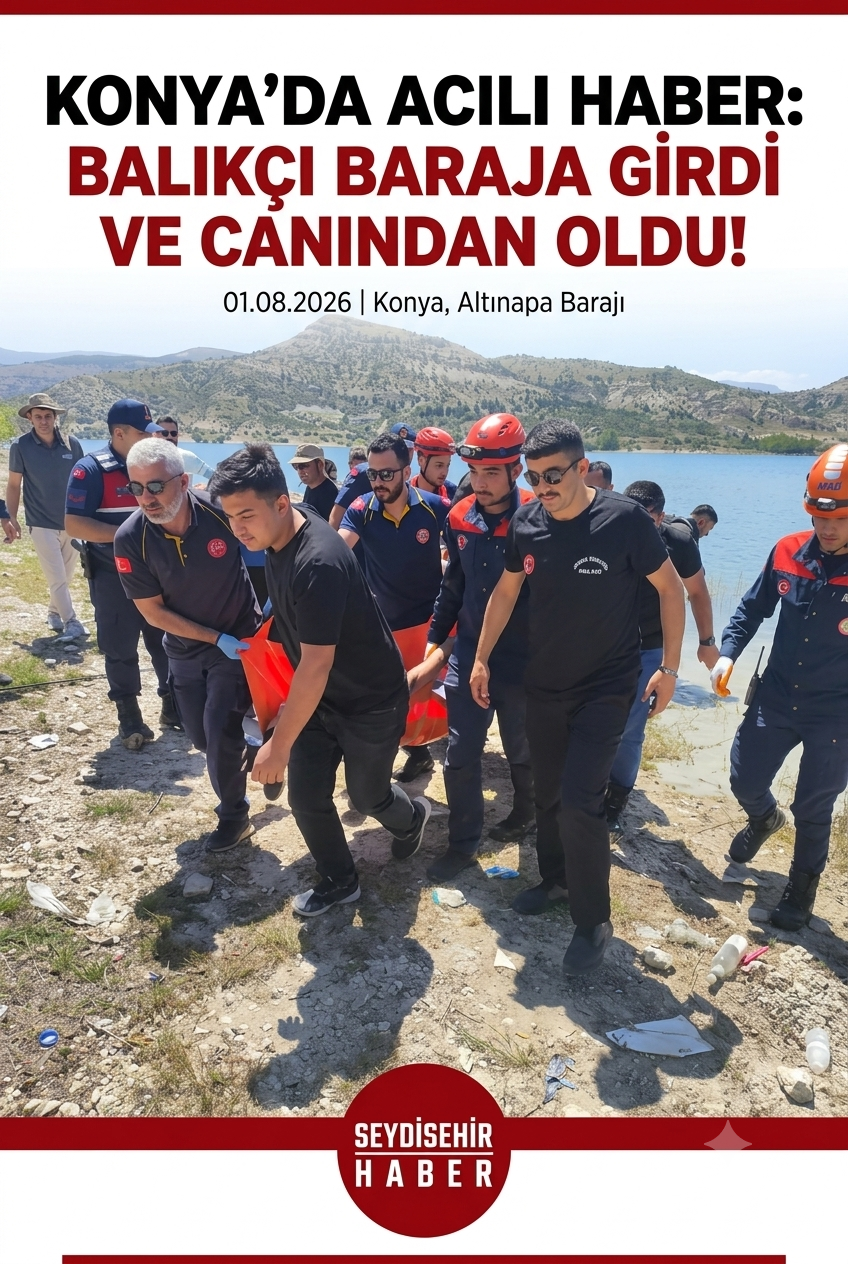 Konya'da Balık Avı Faciası: Suya Giren Şahıs Balçığa Saplanarak Hayatını Kaybetti