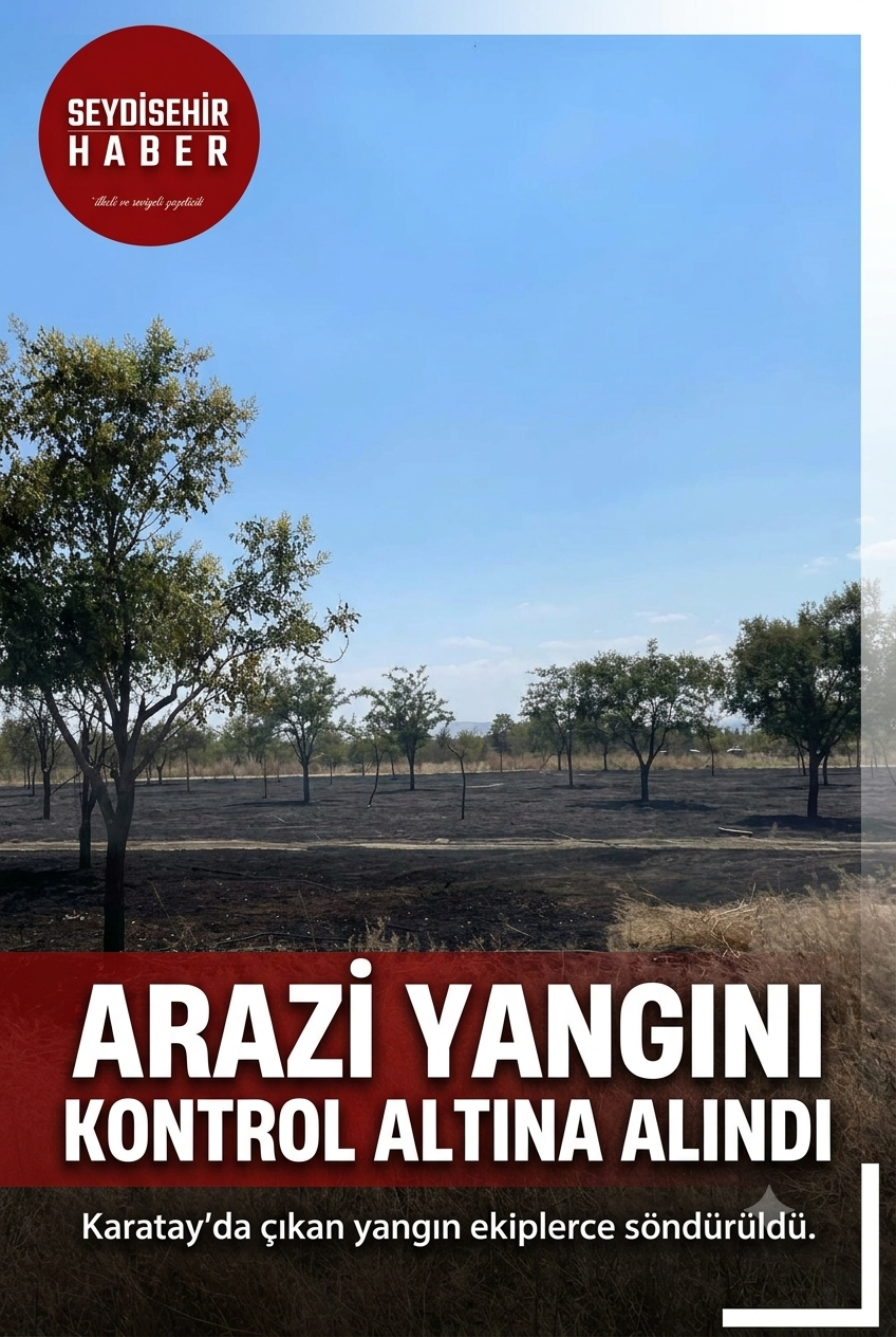 KONYA'DA AĞAÇLIK ALANDA ÇIKAN YANGIN KORKUTTU
