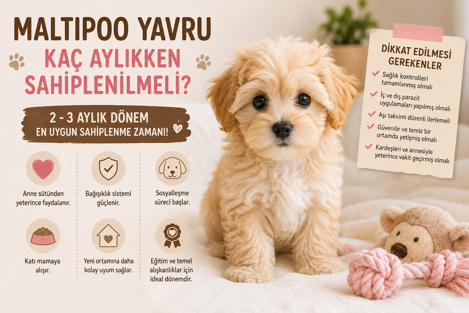 Maltipoo Yavru Kaç Aylıkken Sahiplenilmeli?